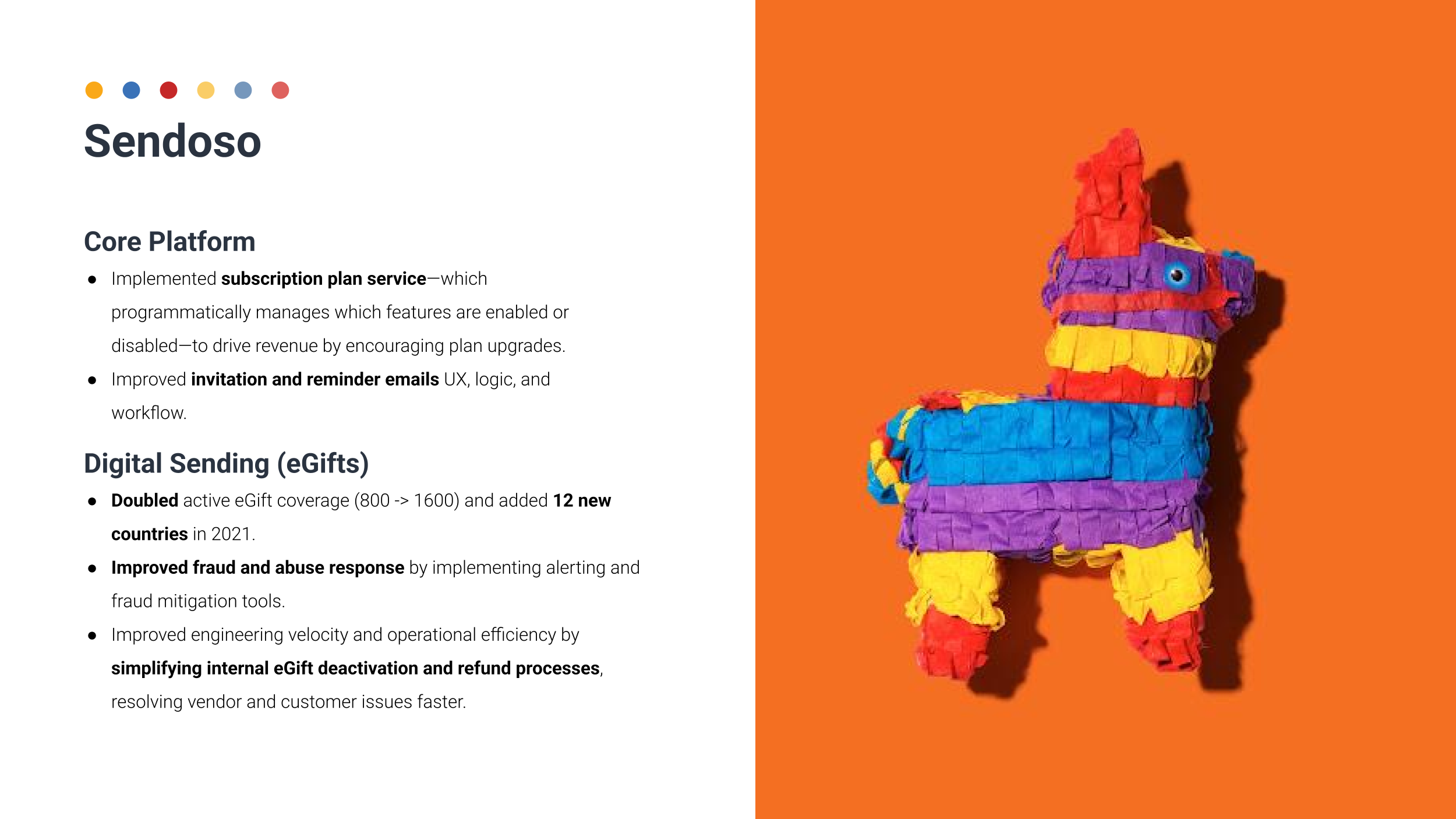 Core Platform & eGifts Impact