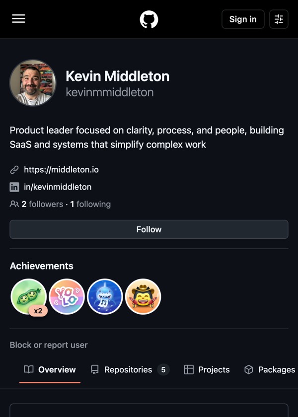The GitHub profile hosting the three Claude Code plugins