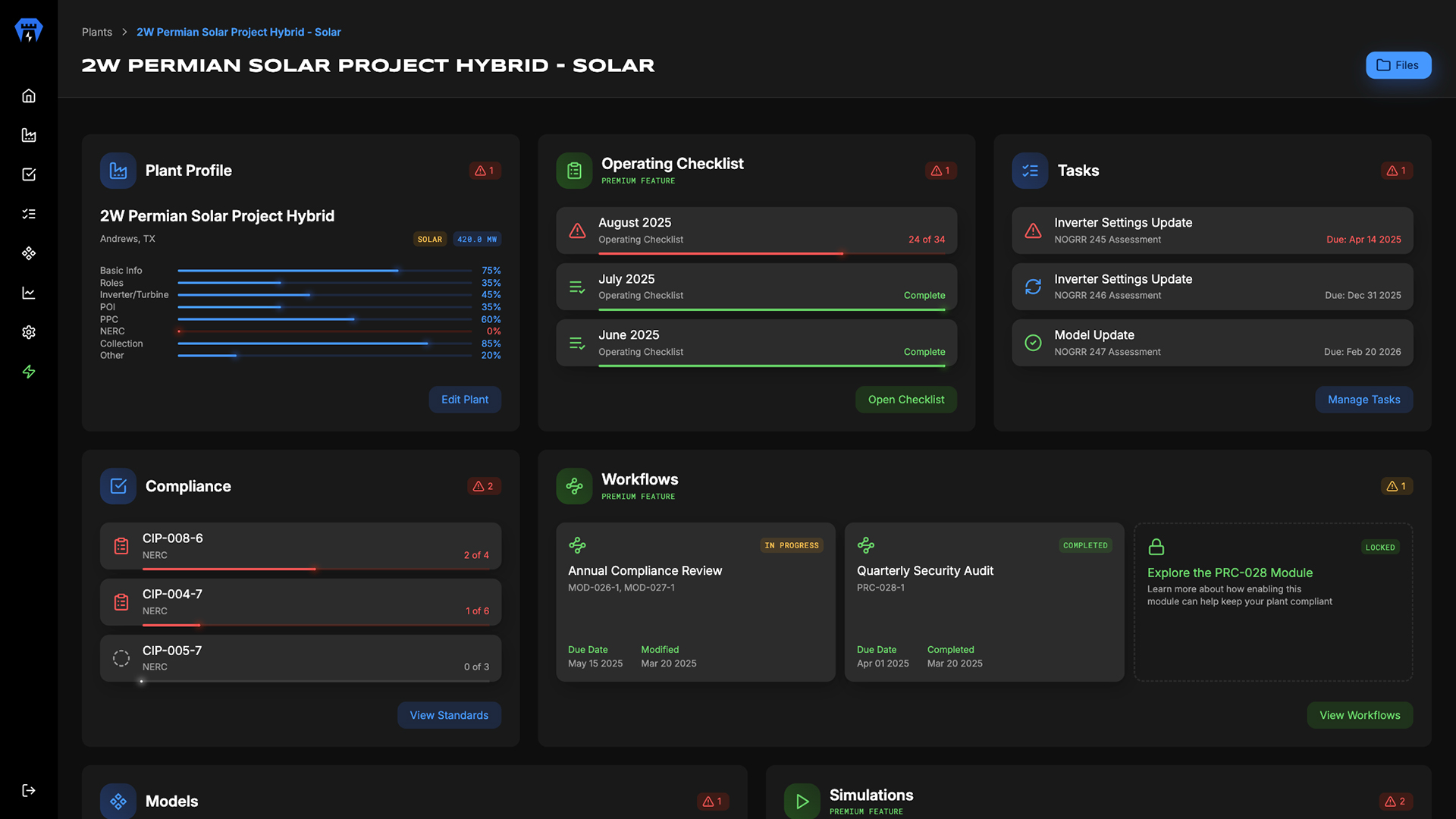 GridStrong Dashboard