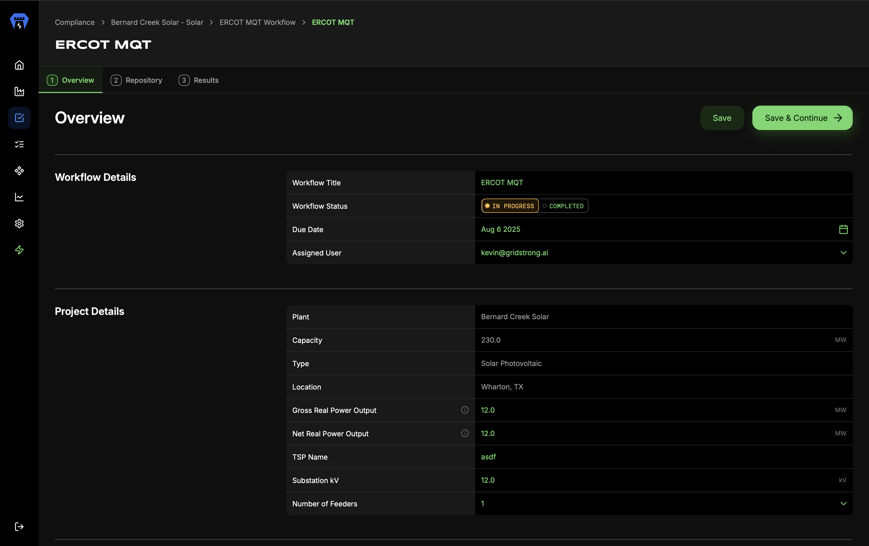 GridStrong MQT Workflow