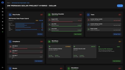 GridStrong compliance dashboard