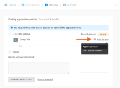Lever org-chart-aware proxy approval