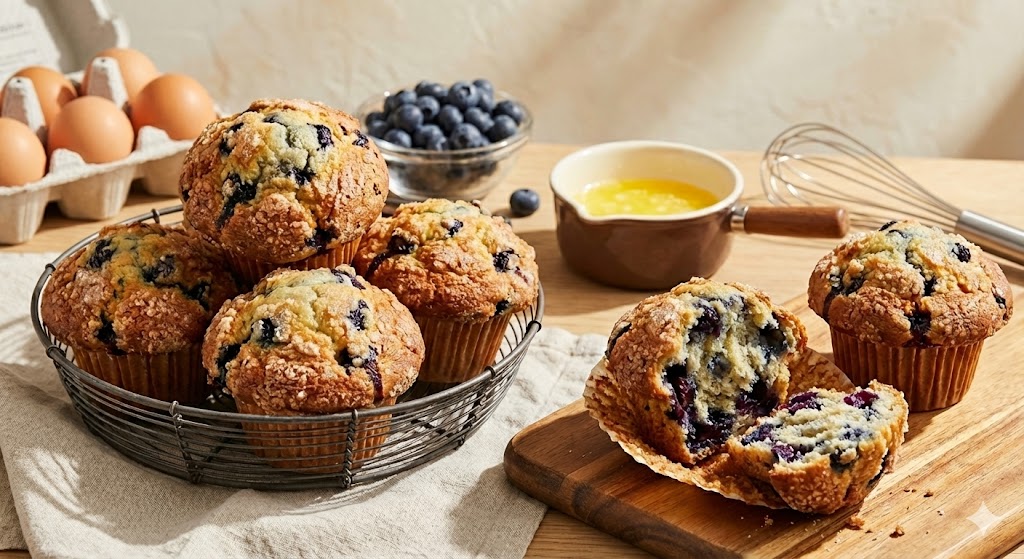 Costco-Style Blueberry Muffins