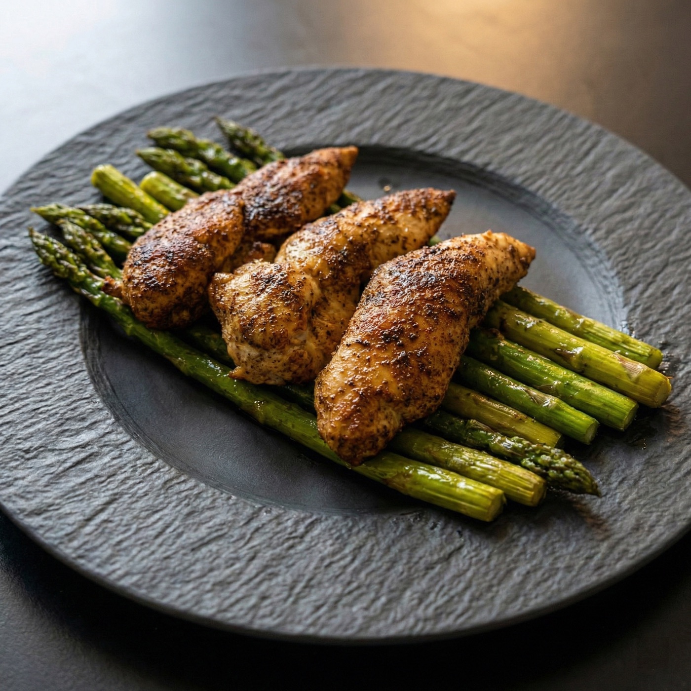 One-Pan Chicken Tenders & Asparagus